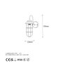 Opviq Mahoni - 13206 Lámpara de pared dorada